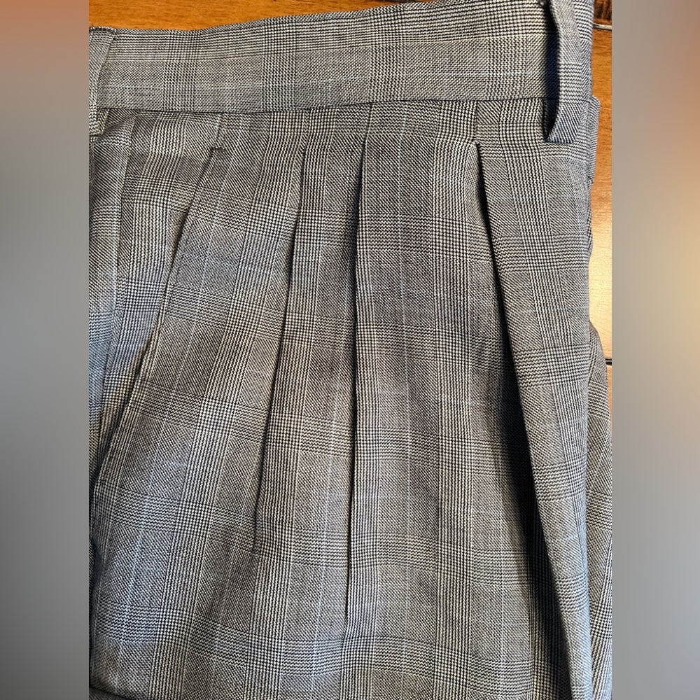 Issimo Italian Men's Gray  Plaid Suit 48L - Picture 7 of 16